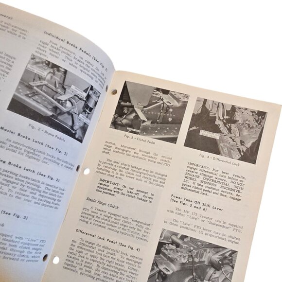 Vintage Massey Ferguson MF 175 Tractor Operators Manual Original 1974 MF175 Book - Picture 14 of 14